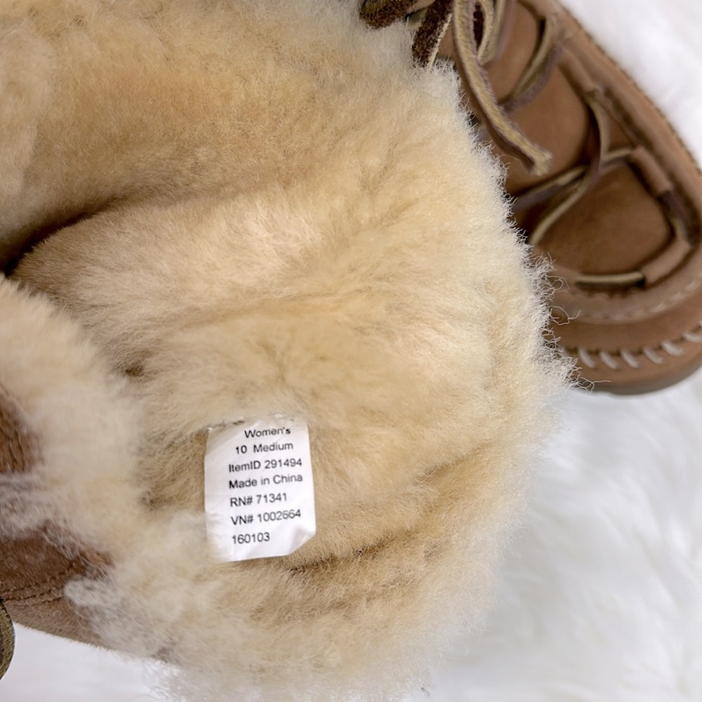 L.L. Bean Brown Shearling-Lined Boots - Picture 4 of 8